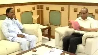 Telangana CM KCR Meet to Governor Narasimhan for Telangana CM KCR Meet to Governor Narasimhan