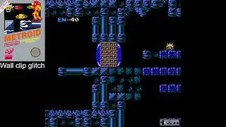 Metroid (NES) Screen Wrap Glitch with inputs