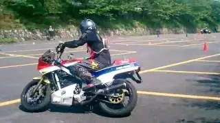 KPR杯ジムカーナ大会 RD2 第１ヒート 転倒！ 【Crowmacさん】 NS400R 2016/09/11