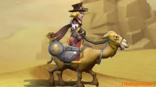 Marco Polo vibing to Event Menu while riding a Camel Slug (Metal Slug Awakening)