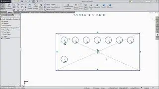 SolidWorks Tutorial in Hindi 18 Linear Sketch Pattern