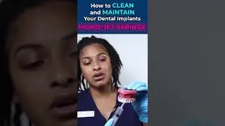 HOW TO: Clean and Maintain YOUR Dental Implants 🦷✨ #shorts