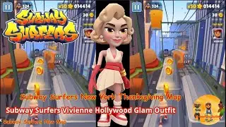 Subway Surfers Vivienne Hollywood Glam Outfit Subway Surfers New York ThanksGiving Map Gameplay