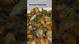 This Mushroom Pepper Fry is the spicy, crunchy side dish you didn&rsquo;t know you needed 🍄🔥 #foodshorts