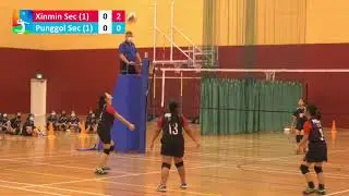 XINMIN SECONDARY SCHOOL v PUNGGOL SECONDARY SCHOOL | North Zone B Div Girls Volleyball | NSG 2021