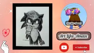 How to draw a sketch of Sonic ✨✍️// step by step// for beginners☺️✨