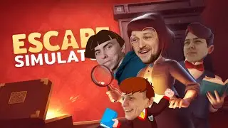 Тупим над загадками в Escape Simulator! ЭТА игра слишком СЛОЖНАЯ для НАС!