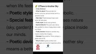 Appreciation of poem 11th standard🌈There is Another Sky🌌 state board#HSC #boardexam #reelschallenge