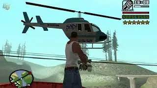 ⭐⭐⭐⭐⭐⭐SIX STARS WANTED LEVEL RAMPAGE WITH MINIGUN | 6 STAR WANTED LEVEL ESCAPE IN GTA SAN ANDREAS