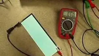 Electroluminescent Paper Demonstration