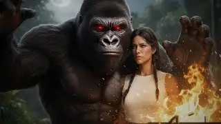 Emotional Scene: King Kong guards the beautiful woman all night