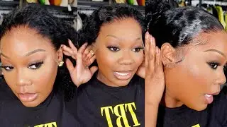 Wow this Hd Lace disappeared !!! beautiful water wave  13*4 wig Ft BGMGirl  Hair
