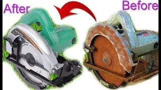 1954s Metal Saw Power Tool restoration (Very OLD), Perfect Restoration | Circular Saw Restoration