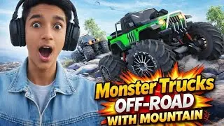 MONSTER TRUCKS OFF-ROAD WITH MOUNTAIN?🏔️😫