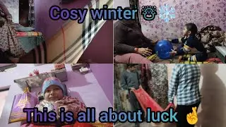 This vlog is all about luck 🤞 weather is amazing cosy winter ❄️