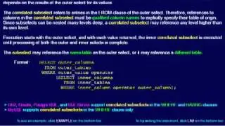 SQL 135 Subselect or How do Correlated Subselects work?