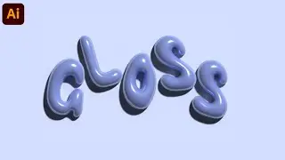 Glossy Inflated Text Tutorial On Illustrator | Easy Beginner Tutorial