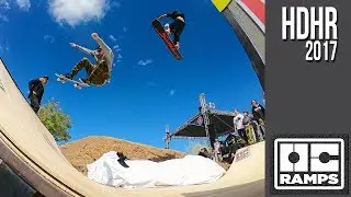 Snowboarding over a Mini Ramp -- Hot Dawgz & Hand Rails