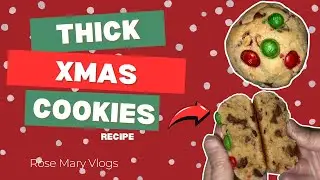 The BEST NY Style Christmas M&M Cookies 🎄🍪 Thick, Chewy & Loaded With Chocolate! Vlogmas Day 4