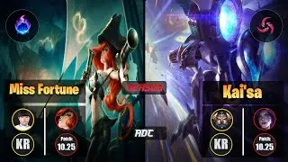 Canyon MISS FORTUNE (ADC) [Arcane Comet] VS KAI'SA - Challenger KR Patch 10.25
