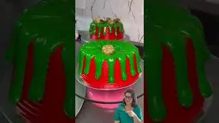 Decorando Bolo Caseiro Natal! #confeitaria #bolocaseiro #bolodecorado