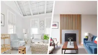75 Living Room With Beige Walls And Multicolored Walls Design Ideas You'll Love 🎀
