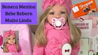 BONECA MENINA BEBE REBORN UMA FOFURA