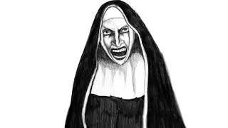 menggambar valak #valak #halloween #art #horrorArt