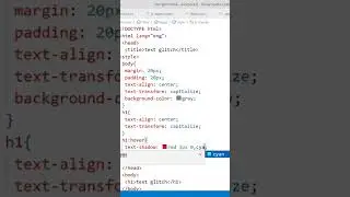 How To Make Glitch effect in html