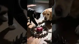 Will It Press the Trap? One Wrong Move and SNAP!#catdrama #trapgame #shortclip