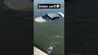 Found a Stolen Car while fishing!#fishing #river #car#underwater #shorts #yt #ohio #stolen #ytshorts