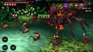 Raid Shadow Legends Auto spider 20 run with Kantra tanking
