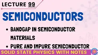 Semiconductors  | Band gap in semiconductor materials | Pure and impure semiconductor
