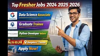 Top Fresher Jobs 2024-2026 | Genpact Data Science | Episode Six | Siemens Gamesa Intern
