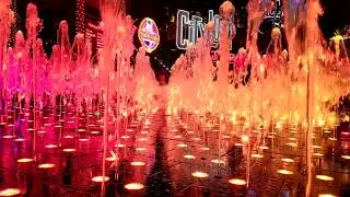 Colorful CityWalk Fountains - CityWalk Hollywood - Universal Studios Hollywood