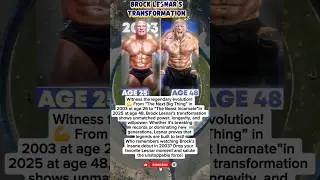 Brock Lesnar Body Transformation #brocklesnar #wwe #shorts