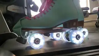 Luminous Wheels - Black Pearl & Moxi - Beach Bunny Roller Skates!