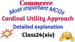 #24(xiv)# MCQs of Cardinal utility approach
