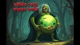 ডাইনিট পেটে মানুষের বাসা Bhuter Pete Manusher Basha Horror Village Story Daini Bengali Cartoon