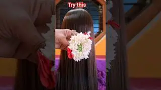 Easy Quick Wedding Hairstyle With Saree🎀✨️ #ytshorts#viral#shortsviral#weddinghairstyle#hairstyle