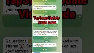 TapSwap Update video code | TapSwap Video Code Today