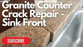 Granite Crack Repair in Front of Sink | Complete Process in 15 Minutes