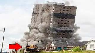 World's Dangerous Building Demolition Excavator - Heavy Equipment Machines Operator Skills