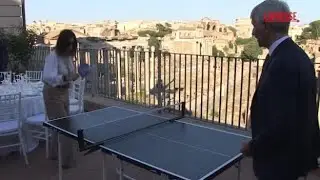 Mondiali ping pong, la sfida tra Abodi e Santanch&eacute;