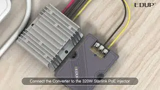 EP PW9603GS Pro 320W PoE Injector + 12V to 56V/3A Converter for Starlink Gen 3