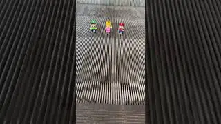 3 Friends On The Escalator 😃😃#lego #mario #luigi #peach #new #viral #new#toys