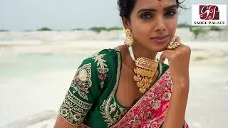 Sareepalace Contemporary Saree | Bandhej + Fancy Work on Pure Georgette | 327338