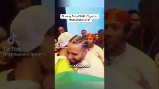 Tota finally had to meet Drake ❤️&zwj;🩹 #tota #drake #uk #brasil