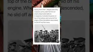 During World War 1, Belgian pilot Willy Coppens came under fire#usa #shorts