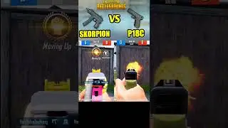 Scorpion vs p18c Pistol Comparison in PUBG Mobile #cover #unstoppable #pubgmobile #zodking #shorts